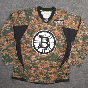 Reebok Boston Bruins Jersey Mens S Digital Camo Military Army 2014 NHL Hockey